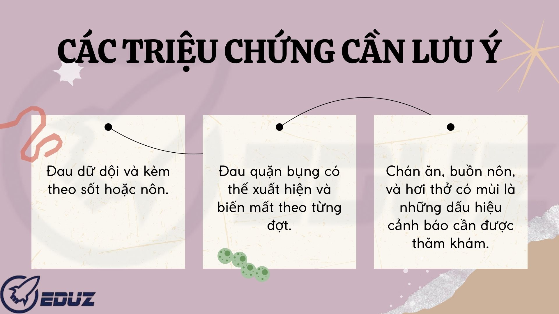 3. Triệu chứng cần lưu ý